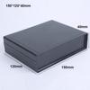 ABS Plastic Storage Case White Black Housing Instrument Case  Electronic Supplies