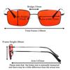 Shinu Trendy Orange/Red Lens Computer Glasses Anti Blue Light For Gaming And Work Glasses Comfortable For Long Hours