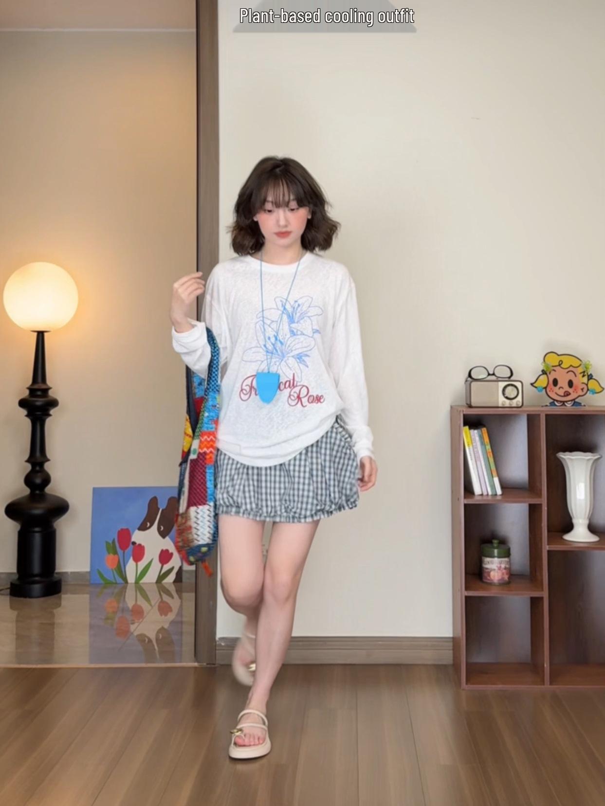 

White American Hot Girl Long Sleeve Shoulder T-Shirt - Loose Fit, Thin Design, Niche Style, Summer Sun Protection Cardigan for Women. Extra Large белый