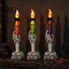 Secret Room Scary Decor Halloween LED Ghost Candle Light, Spooky Hand Lamp Party Atmosphere Tabletop Decor, Horror Light for Haunted House Dynamic