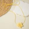 Summer New Beach Vacation Style Yellow Flower Jewelry Set for Women's Jewelry Fresh and Cute Flower Necklace