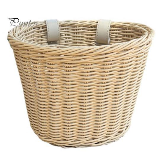 

Передній плетений кошик для дитячого велосипеда з регульованим ременем. Малюки, хлопчики, дівчата. Велосипед для балансування. Вінтажний плетений кошик ручної роботи з ротанга Аксесуари для велосипеда. S коричневий