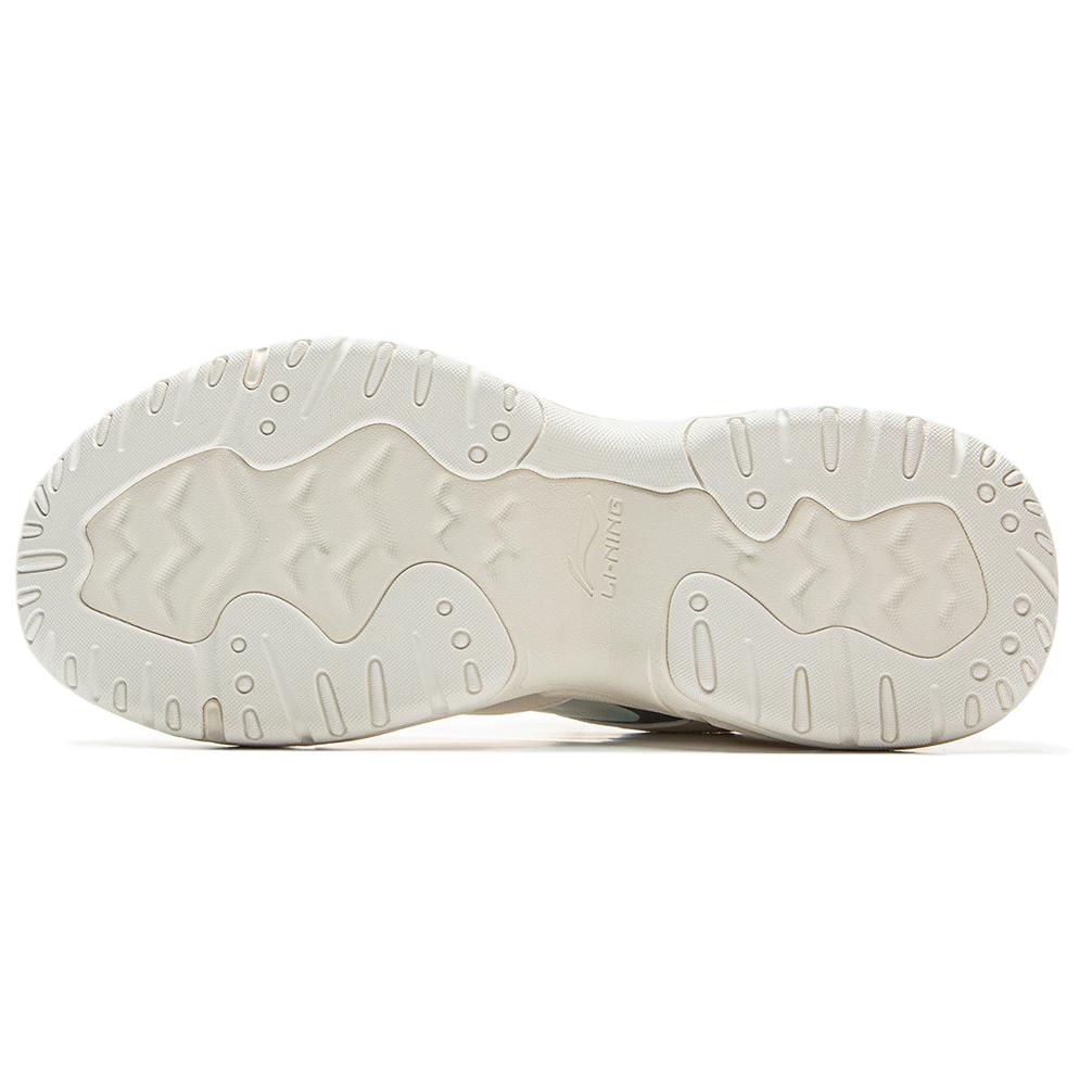 Li Ning Cushioning Abrasion Resistant Low Top Casual Shoes Unisex White AGCV307-4