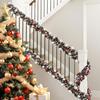 2M Christmas Snowflake Tinsel Garland Xmas Tree Decoration Christmas Metallic Twist Garland Ceiling Hanging New  Party Decor