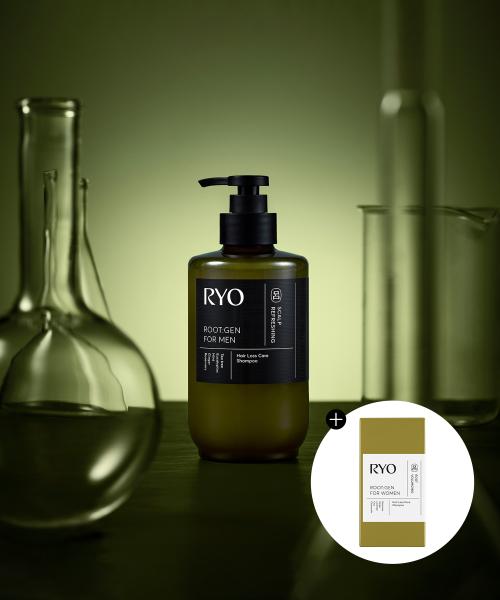 Ryo Root Gen Shampoo Professionale per la Caduta dei Capelli Per Uomo 515ml