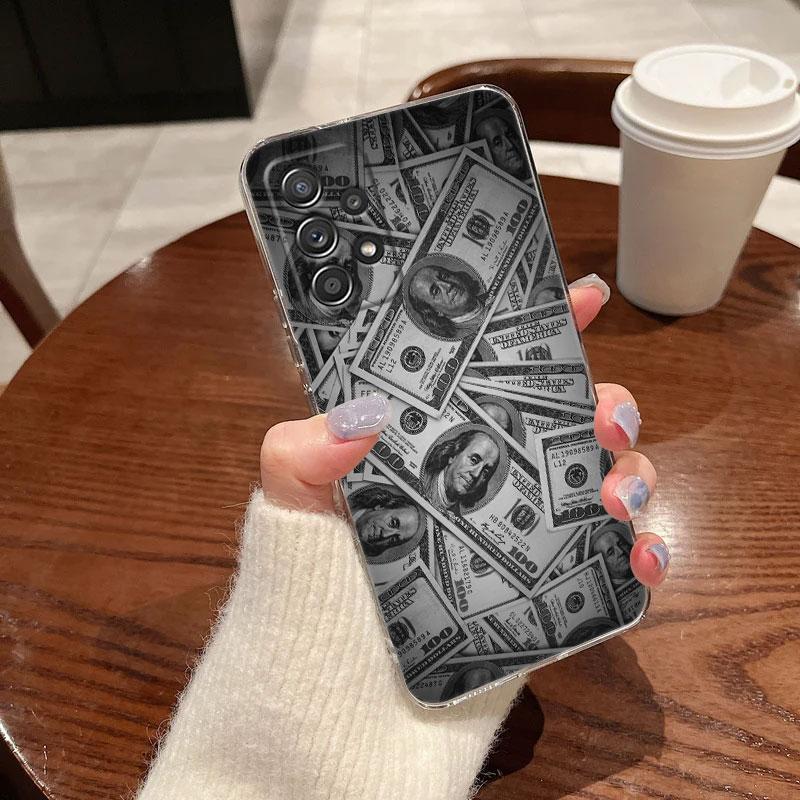 Cash Dollars Pictures Printing Phone Case For Samsung Galaxy A56 A57 A37 A55 A54 A36 A35 A26 A25 A16 A17 A07 A52 A34 A21s Cover