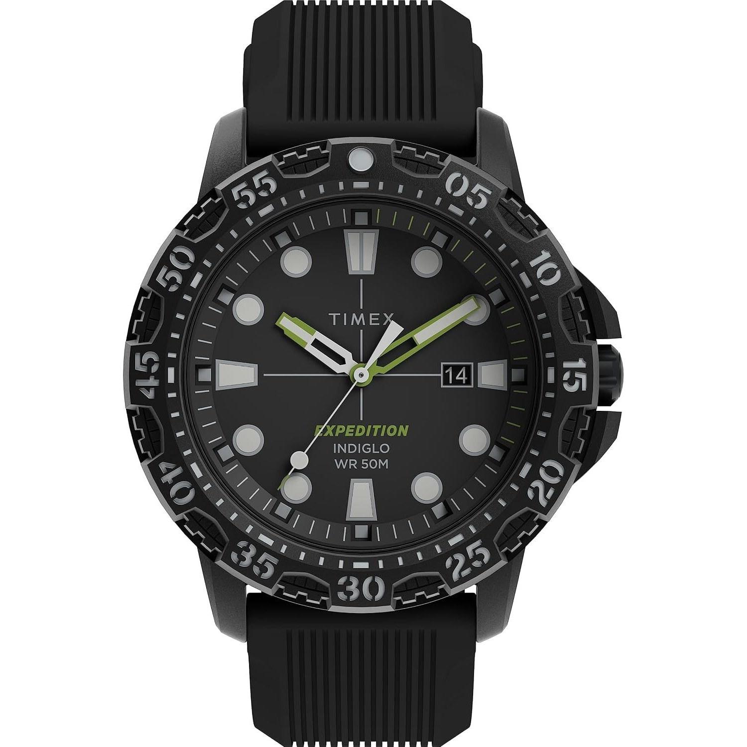 Мужские часы Timex Expedition Gallatin 45 мм Черные Современные