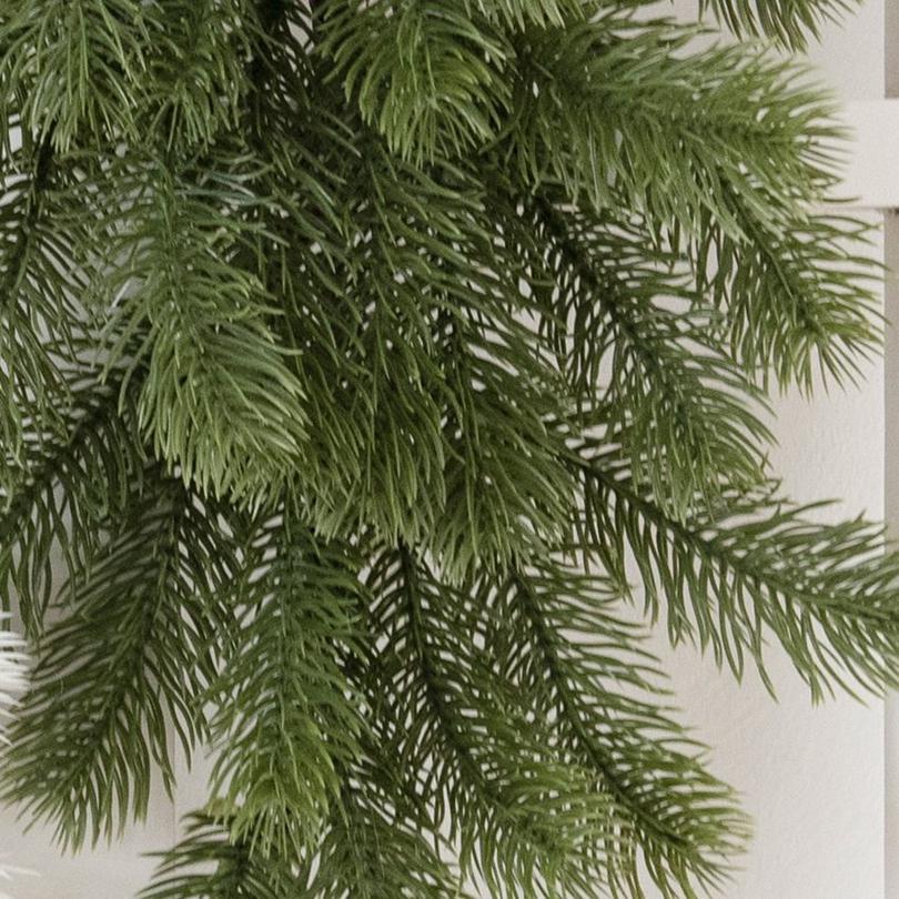Artificial Plant Pine Needle Plastic Hotsale Christmas Tree Hangings Wreath Home Outdoor Garden Arch Diy Scrapbook Wedding Decor