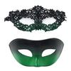 Couple Masquerade Masque Set Mardi Gras Party Ball Half-Face Masque Venetian Party Halloween Accessory for Men Women