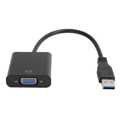 USB 3.0 auf VGA Adapterkabel 1920x1080 Audio Video Konverter 5,0 Gbit/s für Windows 7 8 10