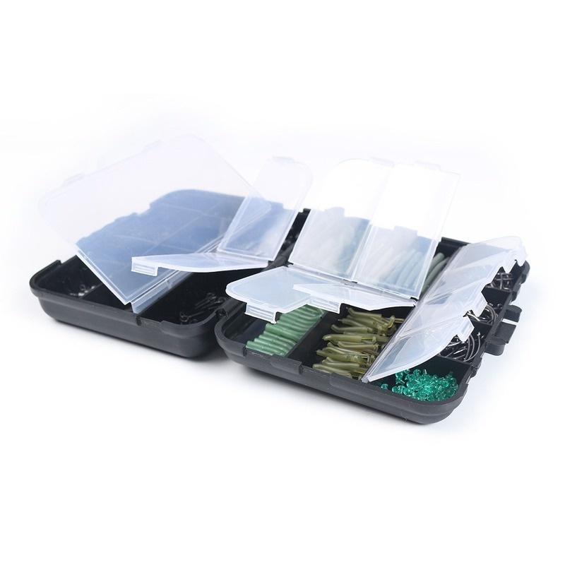 420Pcs/Case Carp Fishing Tackle Kit Including Boilie Bait Screw Accessories Swivels Hooks Anti Tangle Sleeves Hook Stop Beads