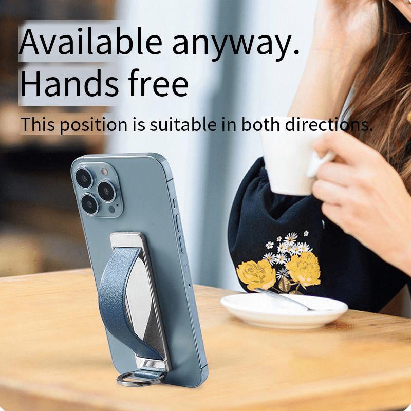

Hands Free Phone Holder Personalized Kickstand Detachable PC Phone Stand Holder for Back of Smart Phone for IPhone чёрный