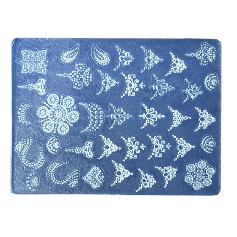 Silicone Nail Art Handicrafts Moulds DIY Nail Tools Accessories Nail Carving Molds Silicone Material for Nail Decoration