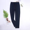Men's Thin Pajama Pants Soft  Athletic Drawstring Stretchy Sleep Pants Loose Cotton Sweatpants with Pockets Breathable Casual Striped Home Pants Male
