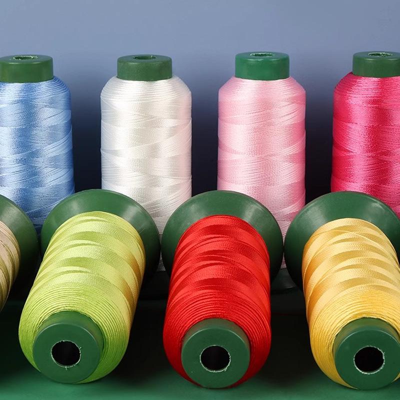 High-Strength 3-Strand Colored Nylon Thread for Sewing Clothing, Bags, and Leather