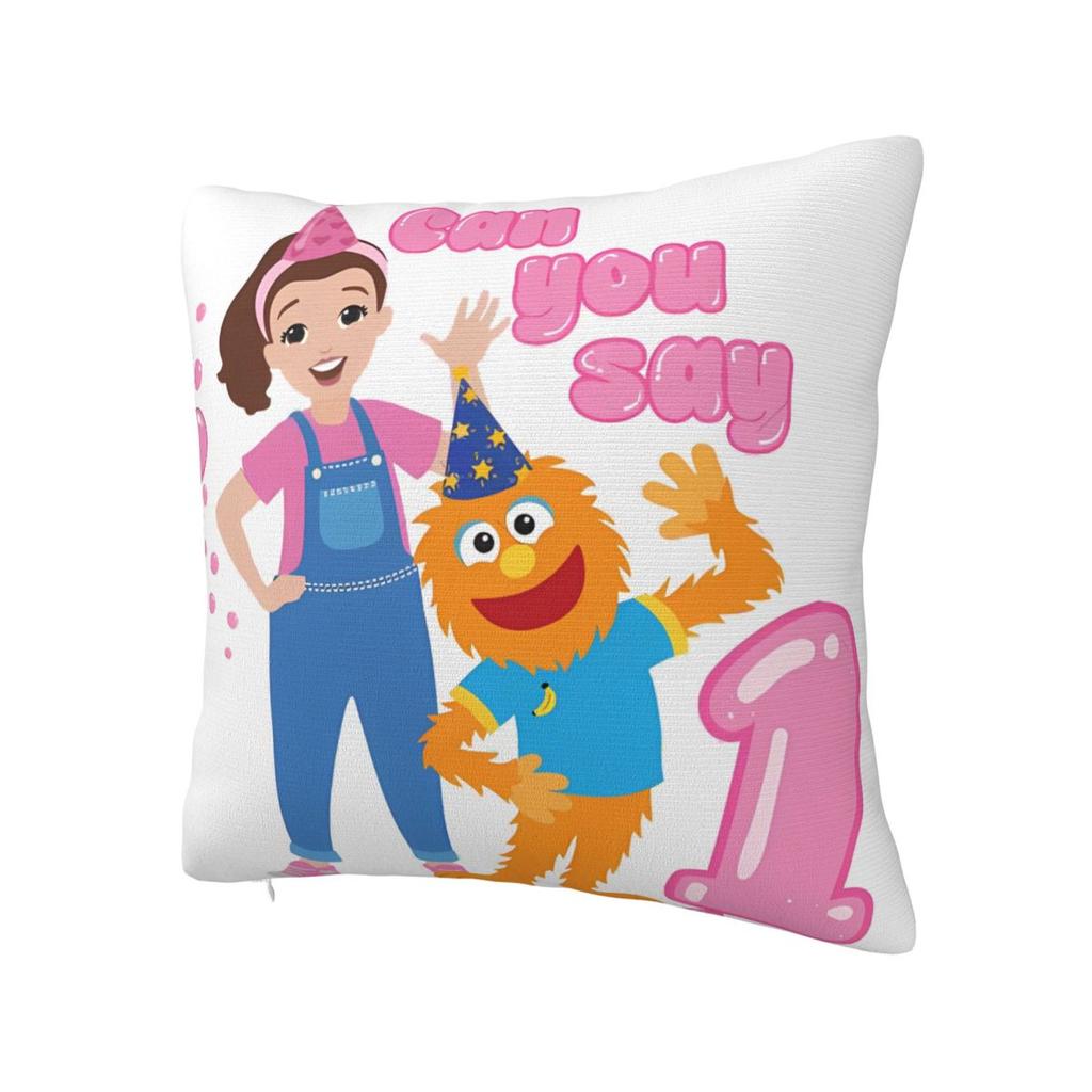 Ms. Rachel Pillow Cover Vintage Pillow Case For Living Room Chair Cushion Cover Polyester Pattern Pillowcases Gift