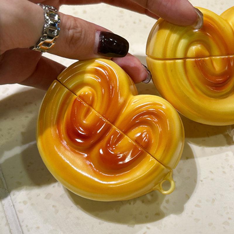 

для AirPods 4 чехол 3D ананасовый хлеб мультфильм наушники чехол для Airpods Pro чехол силиконовый чехол для Airpods 3 2 1 Pro for AirPods Pro