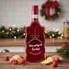 SET of 5x Christmas Glass Bottles FALA 500 Ml with Print FOR LIQUEURS
