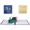 3D Pop-up Christmas Card with Custom Envelope and Hot Stamping