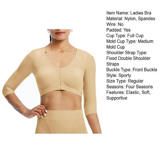 Ladies Bra Front Breast Support Bra Implant Stabilizer Wide Shoudler Strap Post Surgery Compression Underwear Surgical Breast Augmentation Bralette