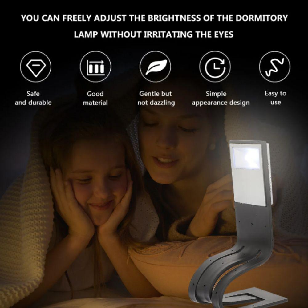 3-color Light Reading Light Clip 4 Gear Dimming Eye Protection Light Book Clip Light  Desktop Table