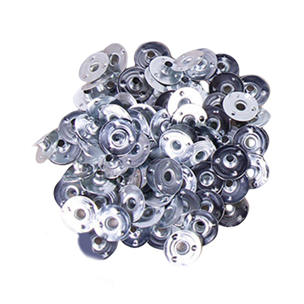 Pack of 100 Metal Candle Wick Sustainers Tabs for Handmade Candle Projects Tealight Wick Holders Clip DIY Accessories