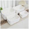 4pcs Nordic Willow Woven Storage Baskets for Organizing and Storing Containers Home Kitchens Organization and Storage Supplies
