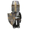 1pc Medieval Figurine Accessories Sculpture Art Spare Parts Decor Unique Dwarf Gnome Gothic Guard Large Helmet