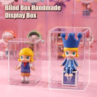 Blind Box Storage Display Stand Single Transparent Doll Handmade Dustproof Box Handmade Doll Acrylic Display Box NO Dolls