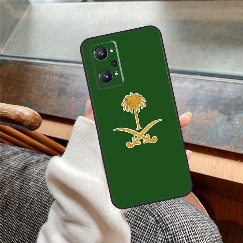 Kingdom of Saudi Arabia Flag Case For Realme 12 Pro Plus 11 13 14 C63 C61 C55 C51 C53 C25 C65 C67 C71 C75 GT6 GT7 15 Pro