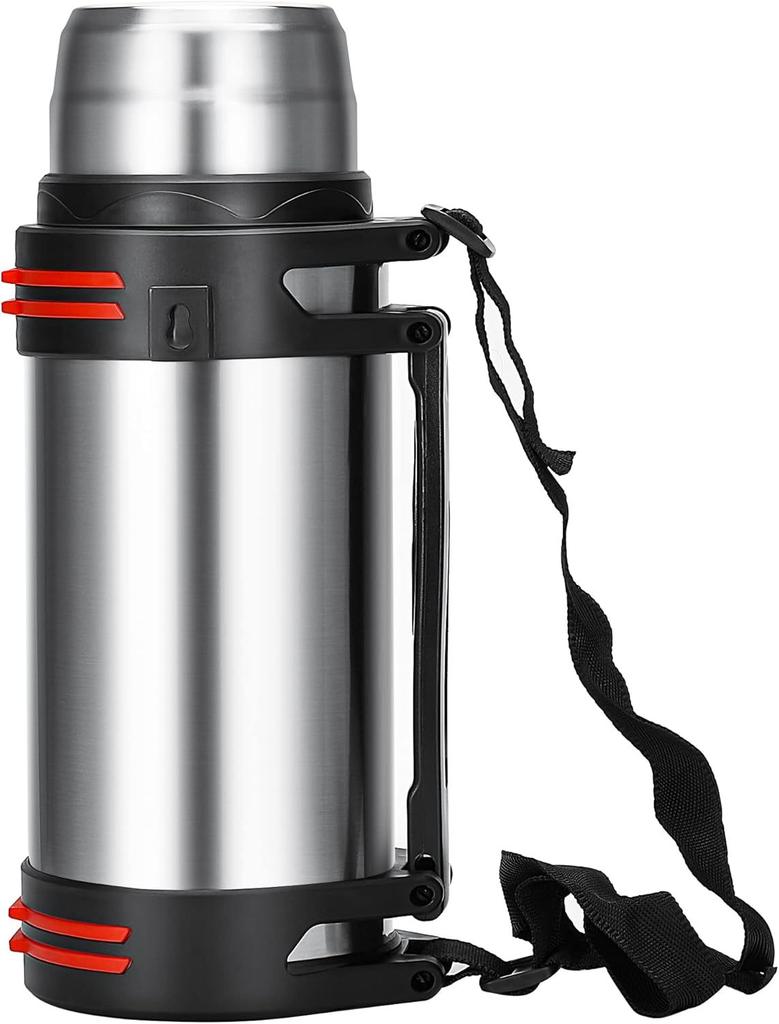 Stainless Steel Vacuum Insulated Thermos Bottle Portable OutdoorWater FlaskCup Heat Retention Design for Daily Warm Drinking Use