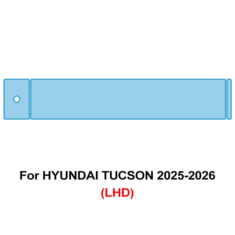 for Hyundai Tucson 2025 2026 Pre-cut TPU Dashboard Screen Protector Film Anti-Scratch Transparent GPS Navigation PPF Sticker