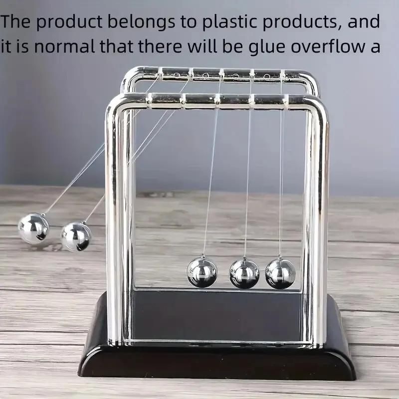 Newtons Cradle Balance Stålkule Undervisningsmateriell Fysikk Vitenskap Pendel Skrivebordsleker Stressavlastningsgaver Hjemmedekorasjon