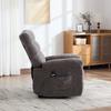 Electric Relax Chair with Stand-Up Assist, Massage and Heat Function, Adjustable Backrest and Footrest As Well As Side Storage Pockets. Gray