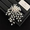 Creative Pearl Tassel Flower Brooch Women'S Alloy Corsage Pin Fashion Versatile Clothes Backpack Scarf Accessories Brooch