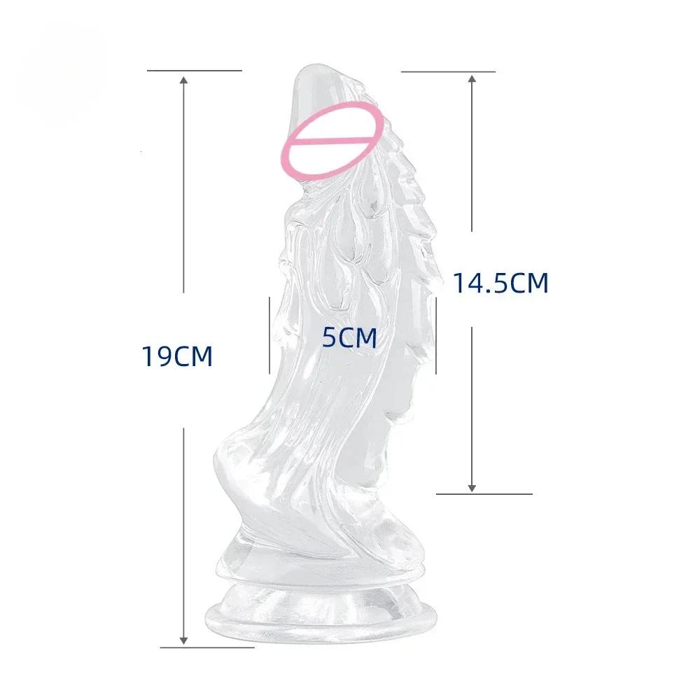 Dragon Dildo for Women Big Anal Dildo with Suction Cup Soft Monster Dildo Silicone Anal Plug Prostate Massager Sex Toys for Men