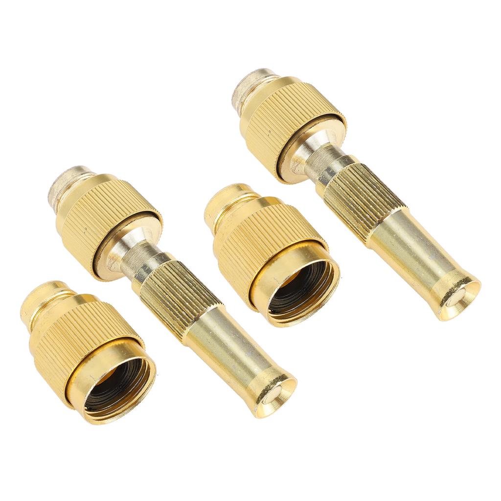 2 Set Garden Water Hose Nozzle Sprayer 7 GPM 80 PSI G1/2 Thread Inlet Connector Heavy Duty for Car