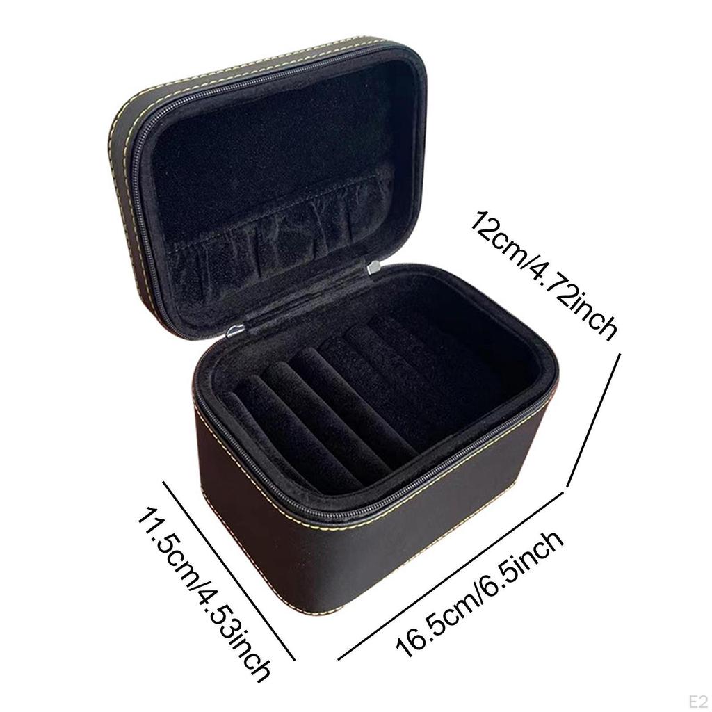 Pudełko do przechowywania organizer na bransoletki, etui podróżne na biżuterię, etui z 7 przegródkami dla kobiet, skóra PU