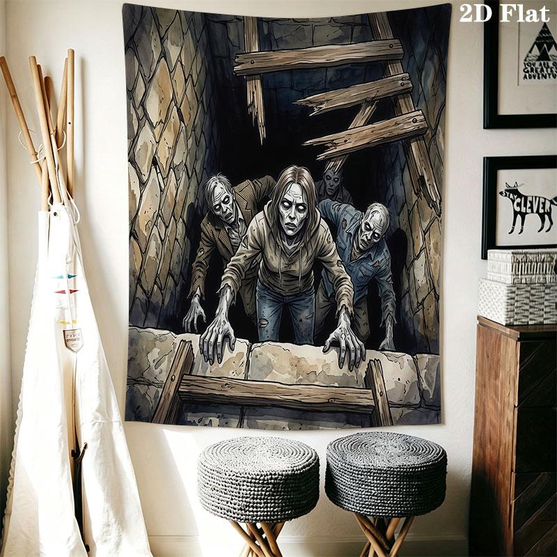 Horrible basement Wall Hanging Printed Fabric Blanket Decorative Tapestries for Bedroom Living Room Home Decor
