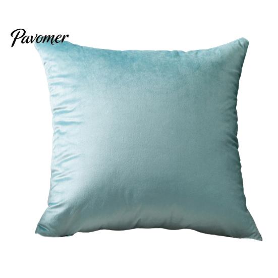 High-density Velvet Pillow Cover Solid Color Cover, Soft Plush Throw Case, 17.7x17.7 Inch Pillowcase Smooth Cushion for Sofa, Bed, Office, Cozy