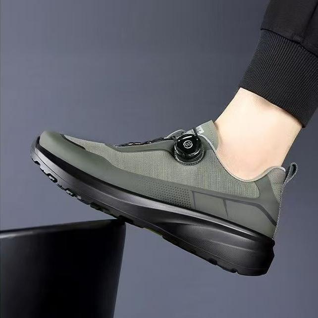 Herren Allwetter Bequeme Dicke Sohle Drehverschluss Sportschuhe – Outdoor Freizeit Wandern & Trekking Schuhe