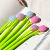 Color Changing Tulip Gel Pens Cute Discolor Floral Black Ink Neutral Pens Korean Stationery Holiday Gifts Office Supplies