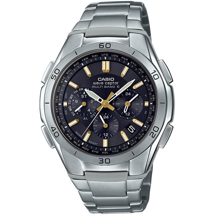 Casio Wave Ceptor WVQ-M410TD-1A2JF Men s Solar Radio Titanium Watch, Silver
