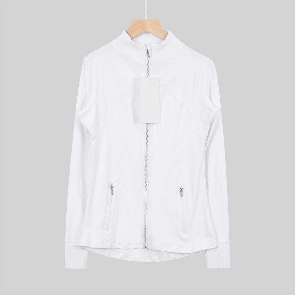 Available: Original Gold Quick-Dry Slimming Fitness Jacket with Stand-Up Collar and Long Sleeves for Running & Yoga.