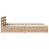 Solid Wood Bed without Mattress 135 x 190 cm Pine Wood