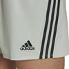 adidas Three Stripe Logo Drawstring Elastic Waist Straight Leg Shorts Women Shorts Gray HJ9823