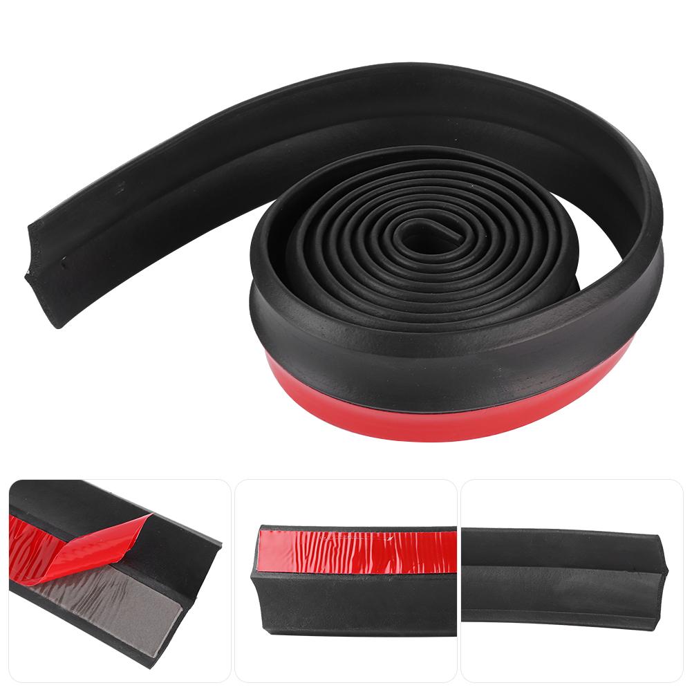 2.5M Universal Anti Collision Strip Bumper Protector Scratch Resistance Car DecorBlack