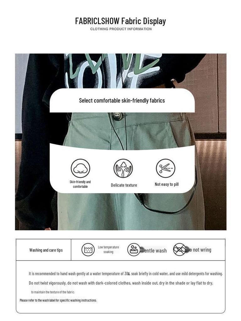 2025 Girls' Trendy Autumn Cargo Pants Two-Piece Set