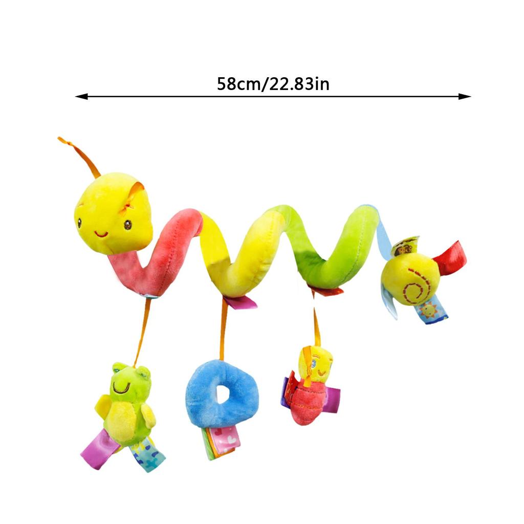 Spiral Car Seat Toy Newborn Baby Pram Toys Soft and Safe Short