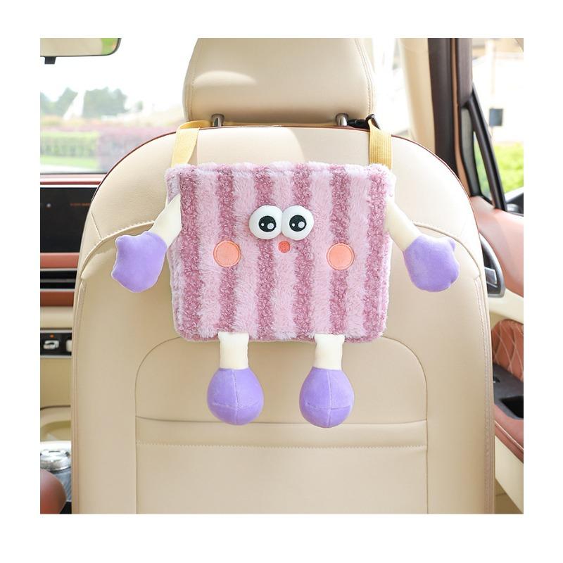 Cartoon Car Backseat Hanging Trash Bin Multifunctional Umbrella Storage Organizer
